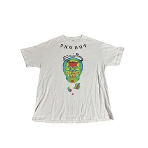 Lil Peep Sus Boy Rare Thermal Skull T-shirt Men's Size XL